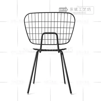 

Nordic Hollow Wire Chair Modern Minimalist Creative Metal Dining Chair Industrial Wind Designer Wrought Iron Chair