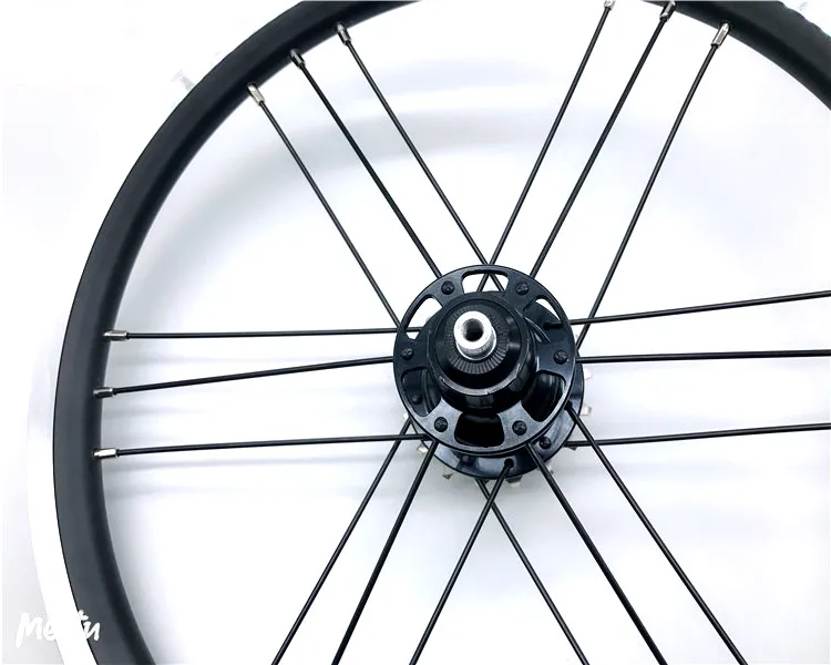 Litepro 14 Inch Folding Bike WheelSet G3 Spokes 3 Speed Freewheel 74/85mm Hub 4 Bearing Folding Bicycle Wheel Set
