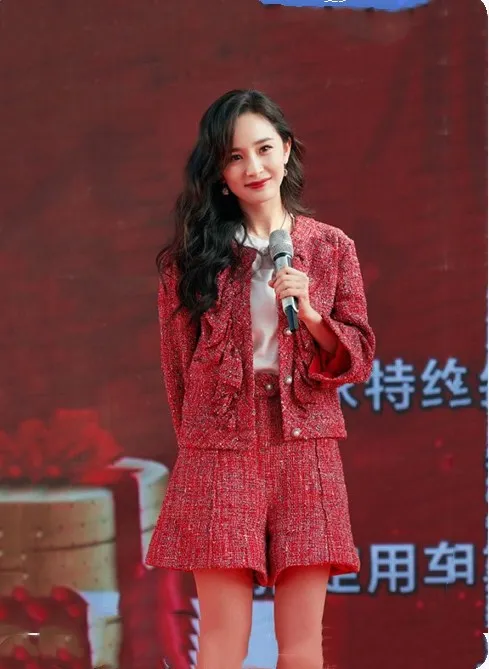 

Suit Skirt Women Power Same Temperament Coarse Tweed Suit Short Coat 2019 Single Breasted 2 Piece Sets Women Outfits