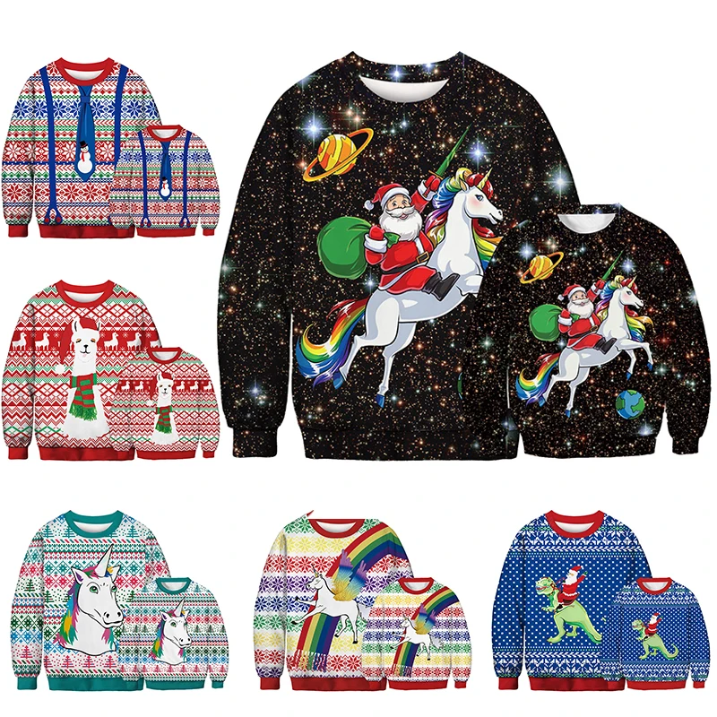 Новинка года; семейный Рождественский свитер; Верхняя одежда для мальчиков и девочек; футболки со снежинками; свитер с принтом; Dady; одежда «Мама и я»