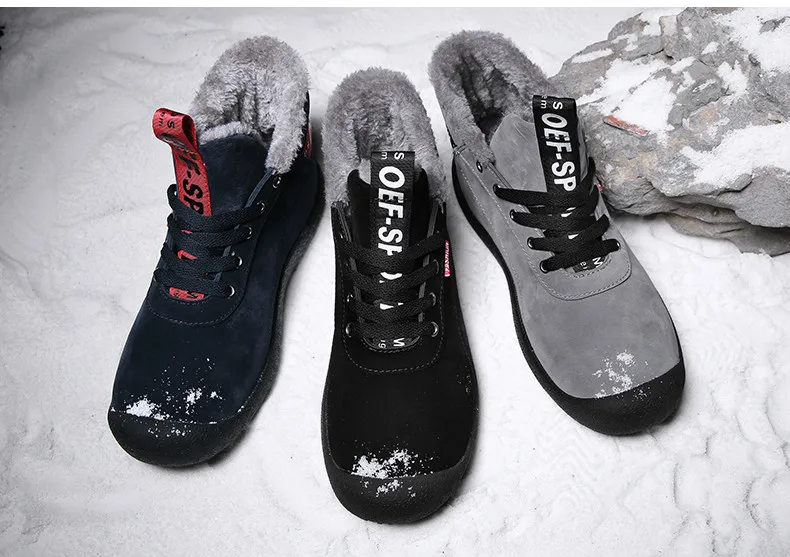 Теплые зимние мужские ботинки; кожаные ботильоны для мужчин; зимняя Рабочая обувь; мужские зимние ботинки на меху в военном стиле; мужская повседневная обувь; Botas AODLEE