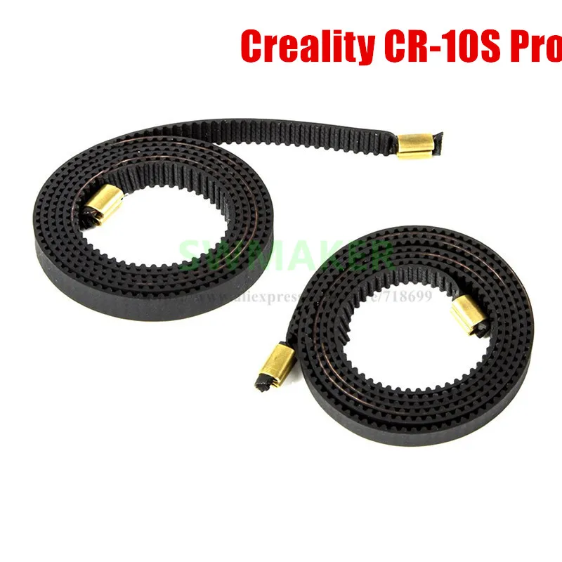 2 шт./компл. Creality CR-10S Pro открытых зубчатых резиновая 2GT сроки X/Y оси Creality поясная для CR-10S Pro 3D-принтеры Запчасти