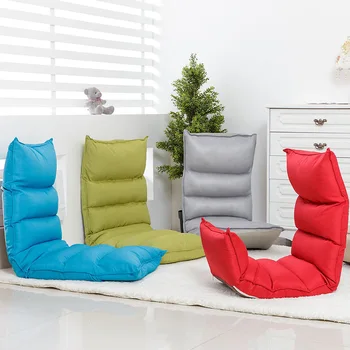 

Cheap living room sofa single folding bedroom sofa creative tatami minimalist modern lounge chair Living room game TV chair