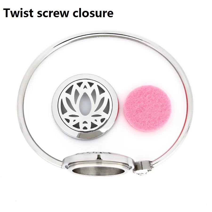 Hot 25mm Stainless Steel Aromatherapy Locket Bracelet Bangle Essential Oil Perfume Locket Bracelet Jewelry Free 10pads as gift 3
