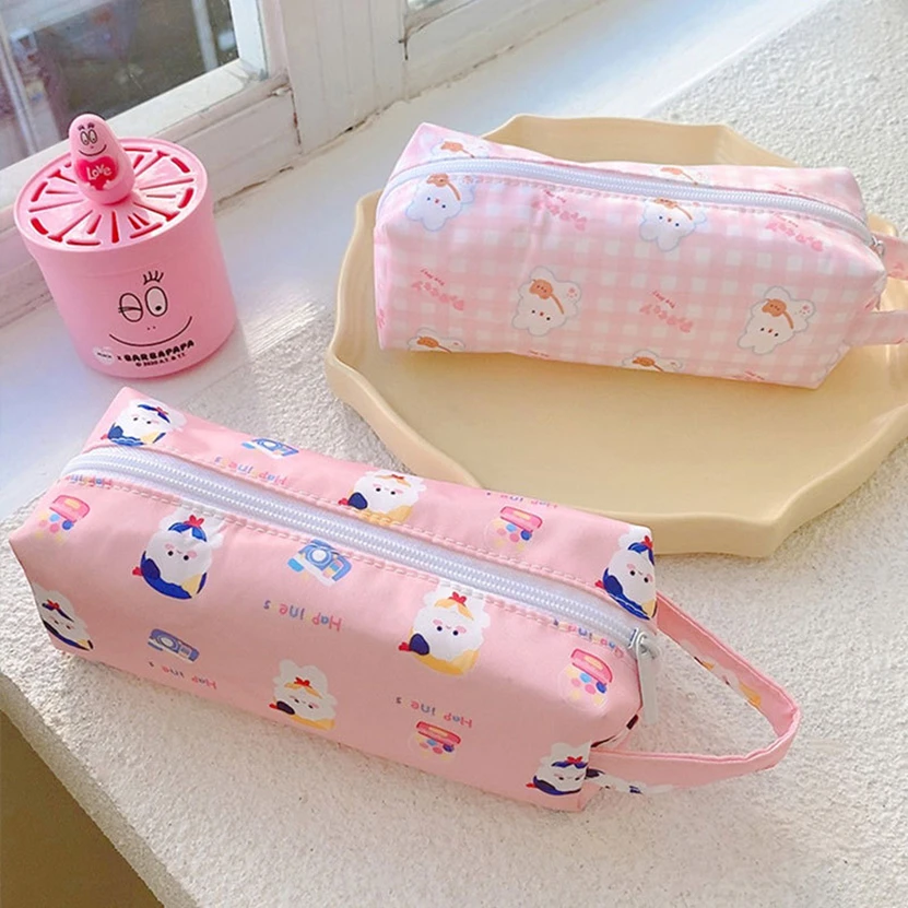 San-x Rilakkuma Metal Double Layer Pen Pencil Case Love Pink