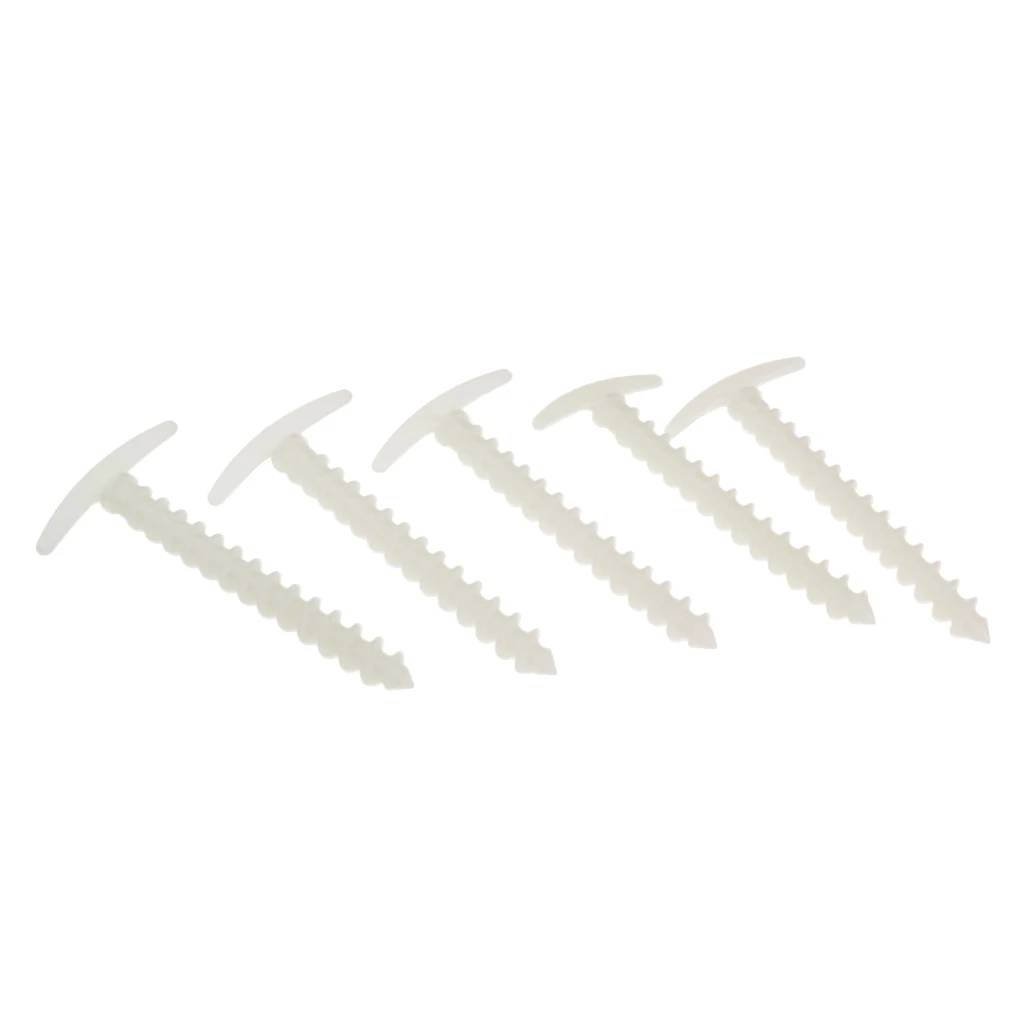 5pcs Plastic Stakes Stakes / Tent Spikes for Jungle Crossing Picnic Camping, Beach Blankets Tent Pegs - Glow In Dark