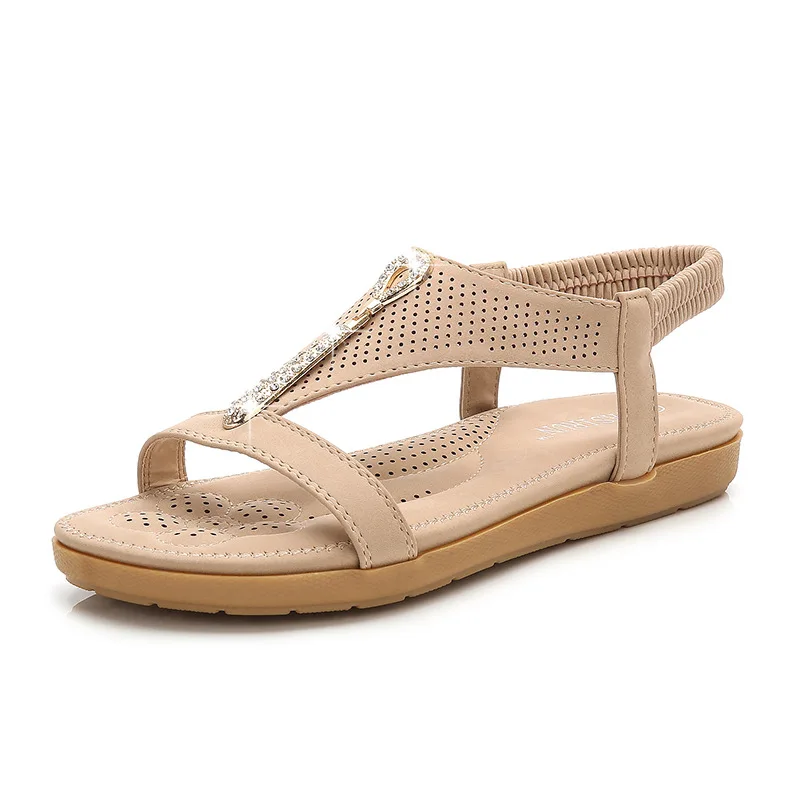 

Summer shoes women bohemia beach flip flops soft flat sandals woman casual comfortable plus size wedge sandals X9X0044