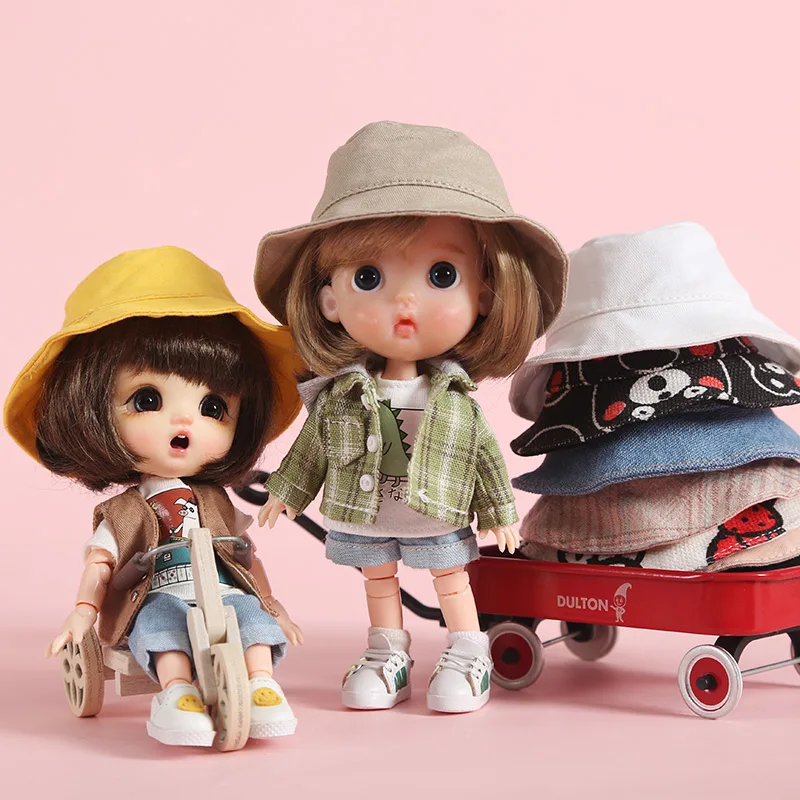

Fisherman's hat for Obitsu11 OB11 1/12 doll available for cu-poche OB11 accessories doll
