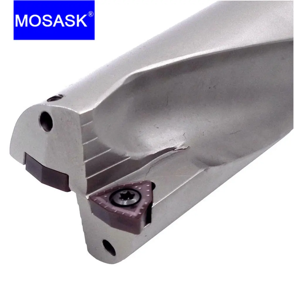 

MOSASK D2 WC Hole Drilling 15 16 18 20 mm CNC Lathe Machining Center WCMX 0302 0402 Abandon Metal Drilling Tools U Fast Drills