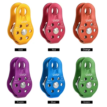 

Lixada Pulley 20KN Fixed Single Pulley Rock Climbing Rescue Hiking Climbing Rope Pulley Mountaineering Rope Climbing Rappelling