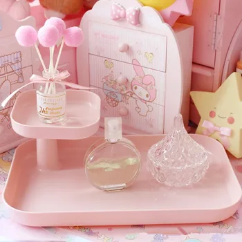 

1PC Cosmetic Storage Box Makeup Organizer Dressing Table Skin Care Rack House Container Mobile Phone Sundries Storage Box QA 142