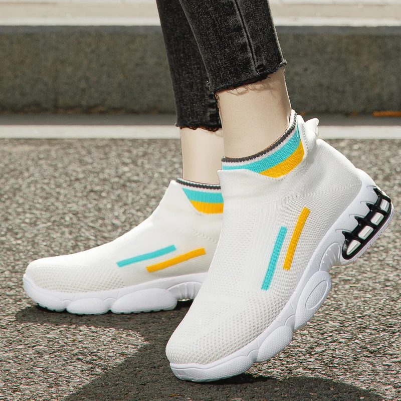 white shoes with memory foam