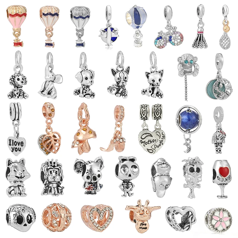 2Pcs/Lot Silver Plated Up House &amp Balloons Charm Beads Fit Original Brand Bracelets Bangles For Women DIY Jewelry Accessories | Украшения