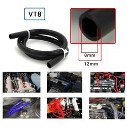 Blue Silicone Vacuum Tube Hose - Universal Auto Parts, 2M Length (ID 8MM BLACK 2M)
