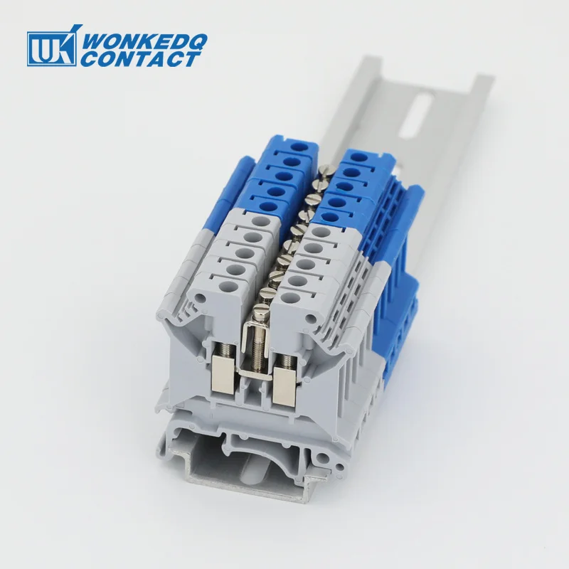 FBI 10/2/3/4-6 Jumpers For UK2.5B DIKD1.5 Fixed Bridge FBI2-6 FBI3-6 FBI4-6 FBI10-6 DIN Rail UK Terminal Block Connector din rail din rail terminal block jumper bridge wire connectors 10Pcs