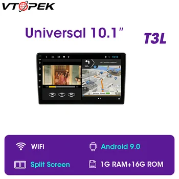 

Vtopek 10.1 Inch Car Radio Multimedia Video Player 2din Navigation GPS DSP FM For Nissan Kia Honda VW Android 9.0 2G+32G 2 din