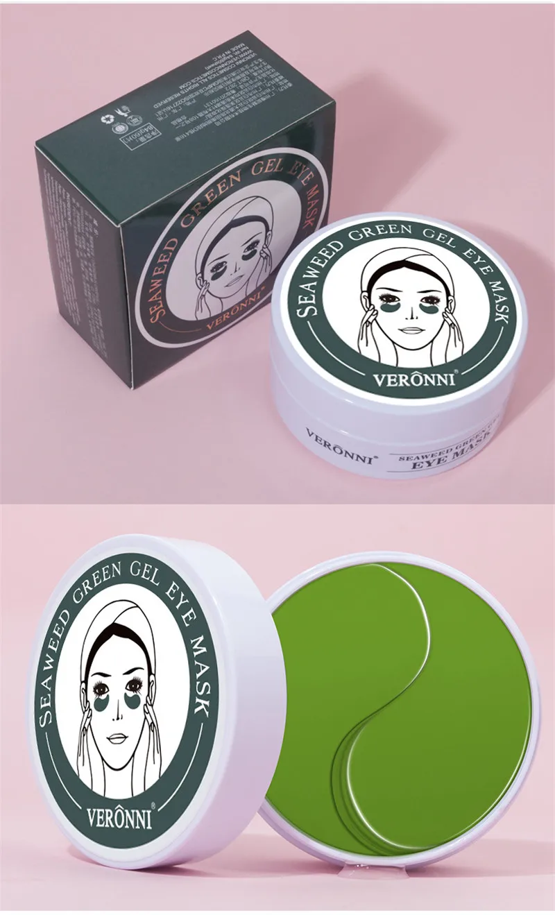VERONNI Lady Eye Patch Золотая маска для глаз водоросли зеленая маска для глаз увлажняющая укрепляющая восстанавливающая уход за кожей глаз