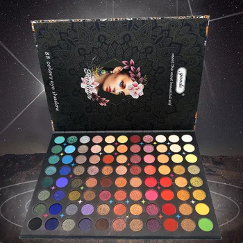 

88-Color Eyeshadow Compact Matte Pearly Lustre Waterproof Earth Color Makeup Eye Shadow Europe and America Hot Selling Makeup