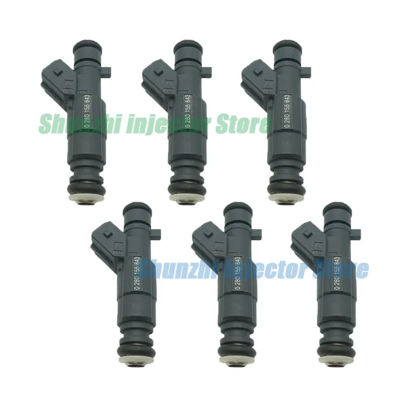 6 шт. Топливная форсунка для CITROEN Fukang Elysee 1.4L L4 1998- 0280155843 DC0141680