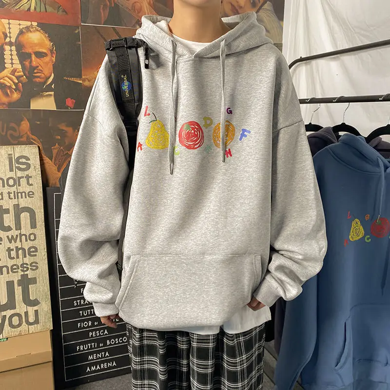 Мужская однотонная Толстовка Privathinker свитшот с капюшоном и забавным принтом в