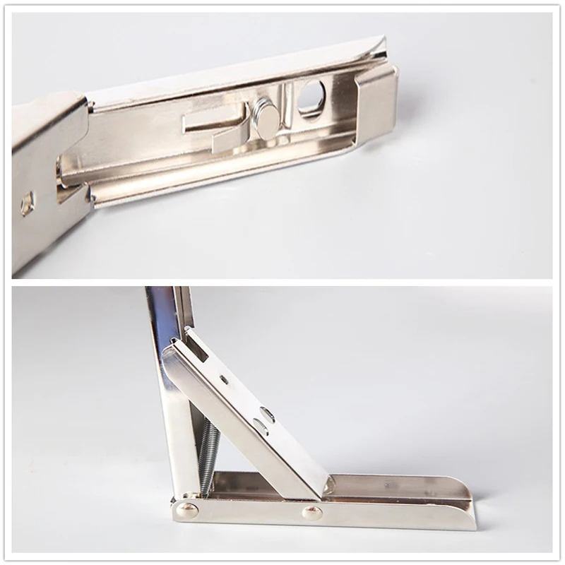 

2PCS Triangle Folding Angle Bracket Heavy Support Adjustable Wall Mounted Bench Table Shelf Bracket Furniture Hardware