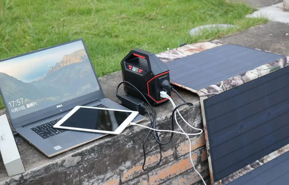 42000Mah Портативная электростанция 110V 220V аварийный резервный пакет литий-ионная батарея солнечный генератор внешний аккумулятор солнечная система