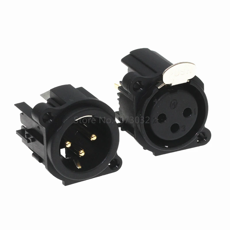 5 шт. NEUTRIK XLR Мужской Медный + золотой pin seat штекер разъем 3pin | Обустройство дома