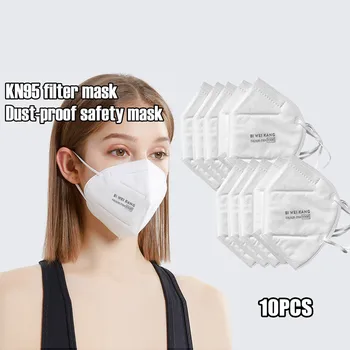 

Mask Mascara 10pc Dustproof Mask, Windproof Foggy Haze Pm2.5 Pollution Respirator Masks