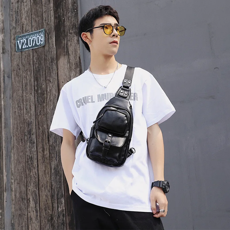 

New men's chest bag sports bag Korean chest bag leisure bag