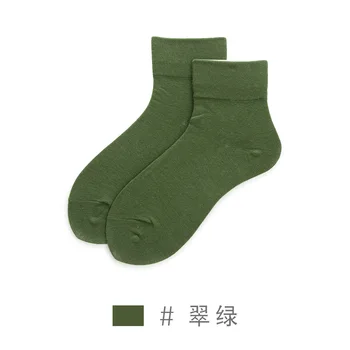 

2020 ladies spring and autumn cotton socks short new gray