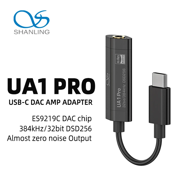 Усилитель ЦАП SHANLING UA1 PRO ES9219C DSD256 высокое разрешение 32 бит/384 кГц USB-C