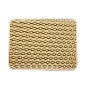 

1Pc Waterproof Nontoxic Utility Durable EVA Two Layers Non-slip Kitty Kitten Cat Trapping Litter Box Mat