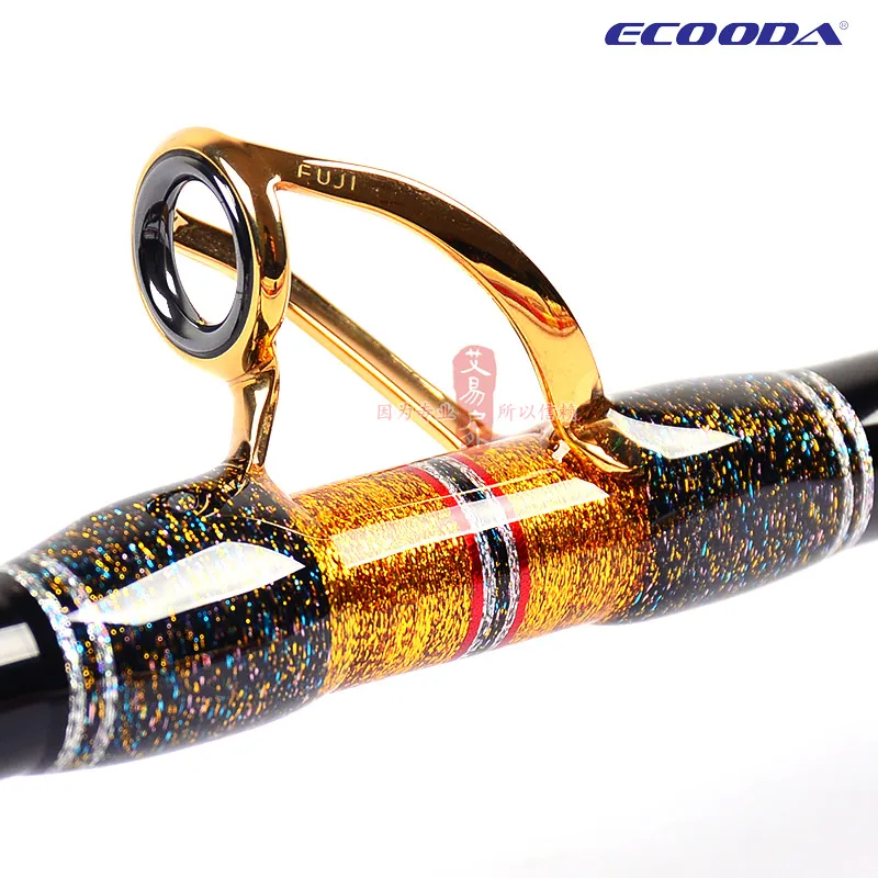 ECOODA Тяжелая лодка удилище спецназ ESFB 2,1 2,4 200-800# электрическая лодка удилище Deep sea rod FUJI SIC золотые направляющие