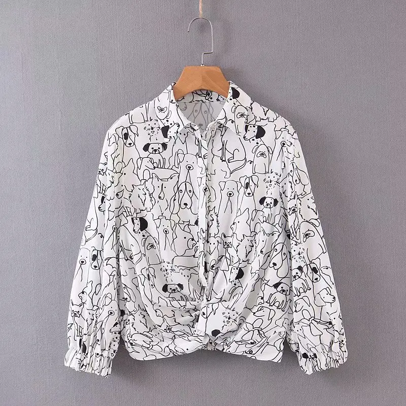 Новинка 2019 года женские винтажные кимоно с абстрактным принтом блузка подолом