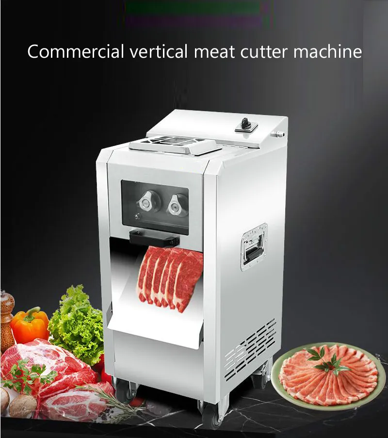 Коммерческий вертикальный автомат для резки мяса для нарезанной и измельченной нержавеющей стали мясорубка машина
