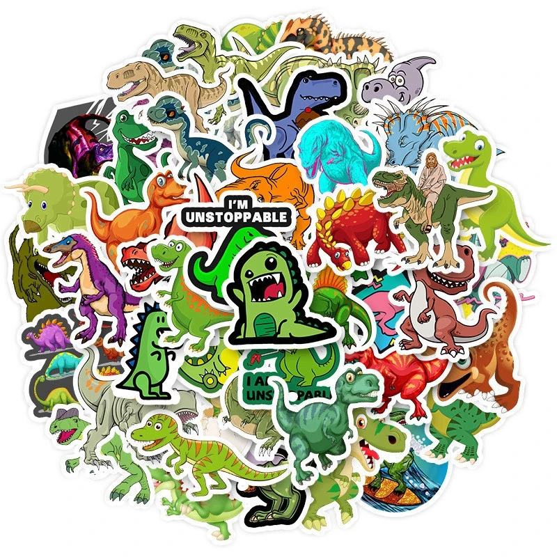 3D мультфильм наклейка комплект игрушек животное растительная еда автомобиля стикер пакет Забавный Kawaii Ноутбук скейтборд водонепроницаемый стикер s детские игрушки