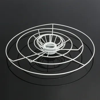 

11/12/14/20/30/40cm Diameter Lamp Light Shade Circular Lampshade Frame Ring DIY Making Kit Set Iron E27 Lampshade Frame