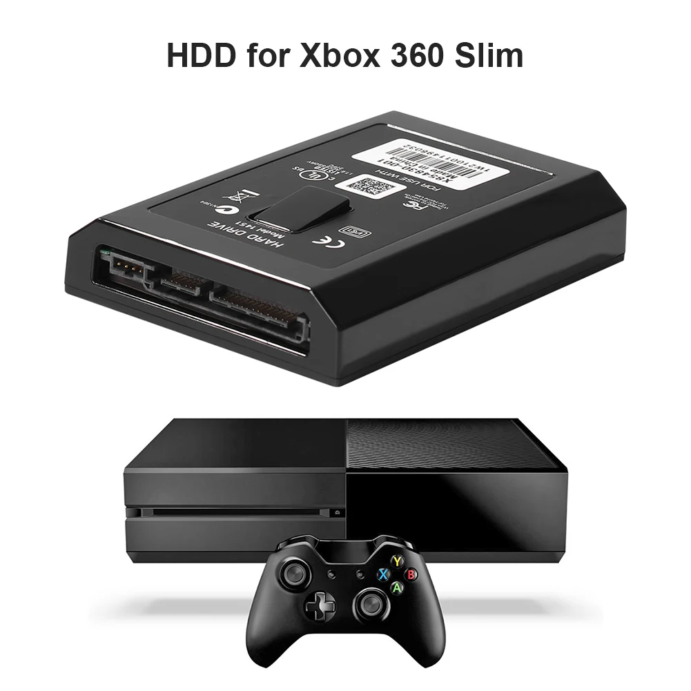 Black Xbox 360 Slim Hard Drive