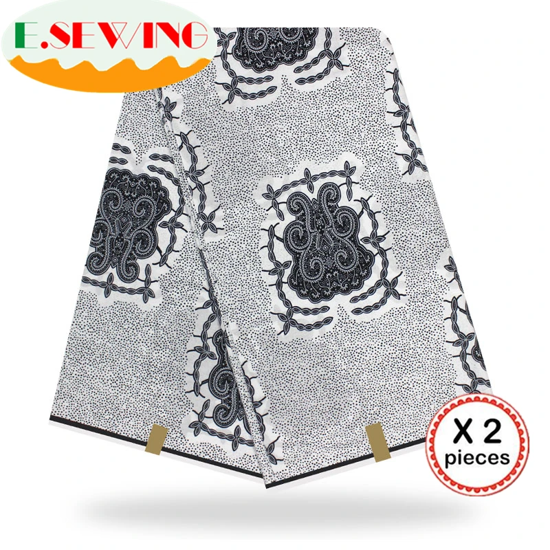 Африканская восковая ткань с принтом Анкара для шитья Анкара африканская ткань 12 ярдов нигерийская хлопковая ткань Гана для платья 9011