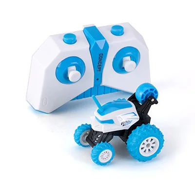 Синий RC автомобиль 2,4G 360 градусов флип трюк автомобиль Дрифт деформации багги автомобиль Рок Гусеничный рулон радио Дистанционное управление автомобиль игрушки для детей мальчиков - Цвет: Синий