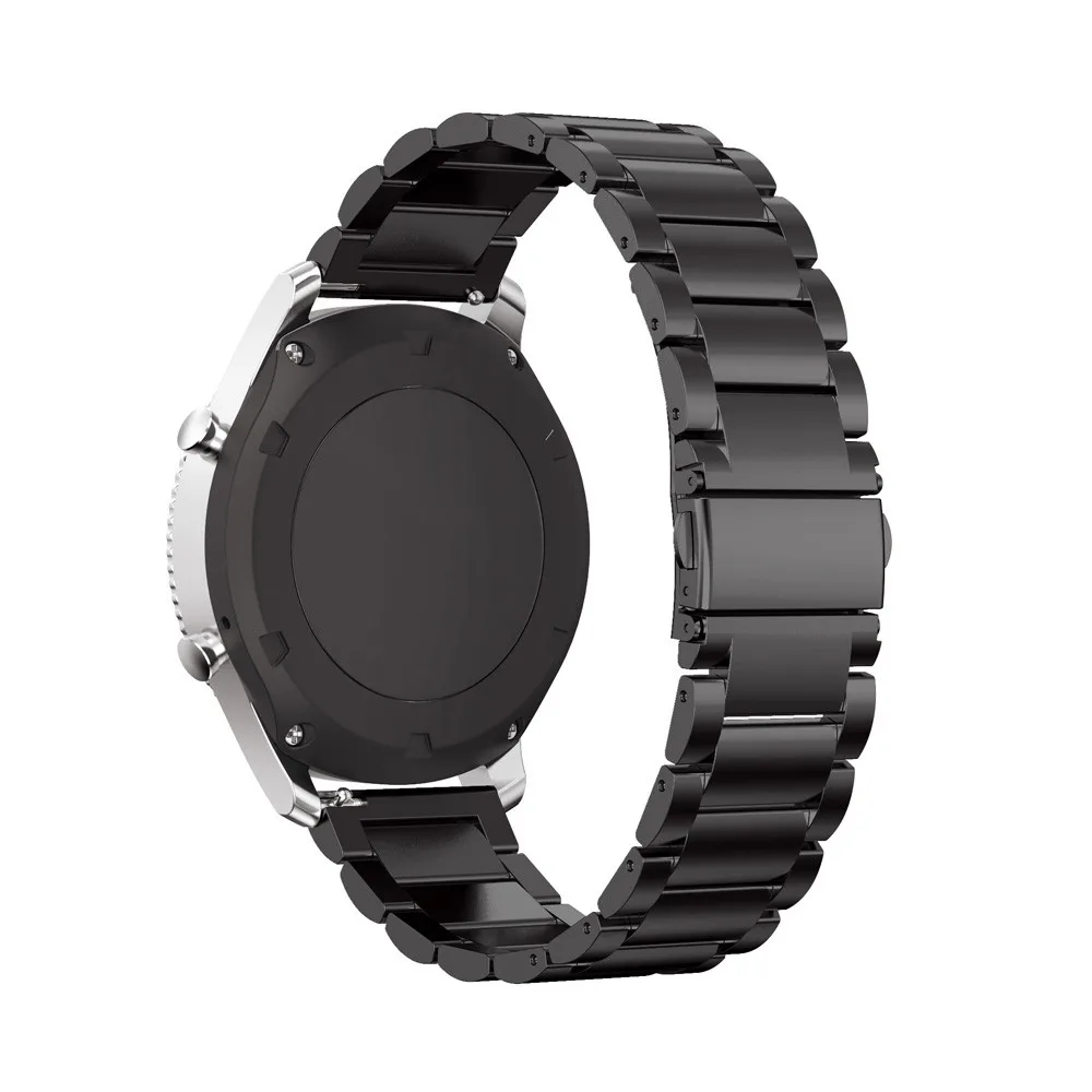 Силиконовый ремешок для samsung gear S3 классический ремешок для часов из нержавеющей стали ремешок для часов металлическая застежка для samsung gear S3 классический