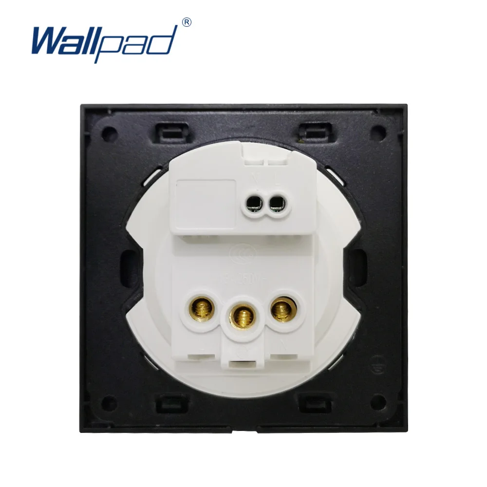 Wallpad USB 3 Pin многофункциональная настенная розетка Хрустальная стеклянная панель 13A заземленная с детским защитный замок
