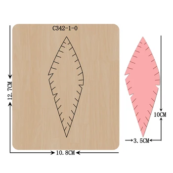 

New Earrings, pendant Wooden die Scrapbooking C-342-1-0 Cutting Dies