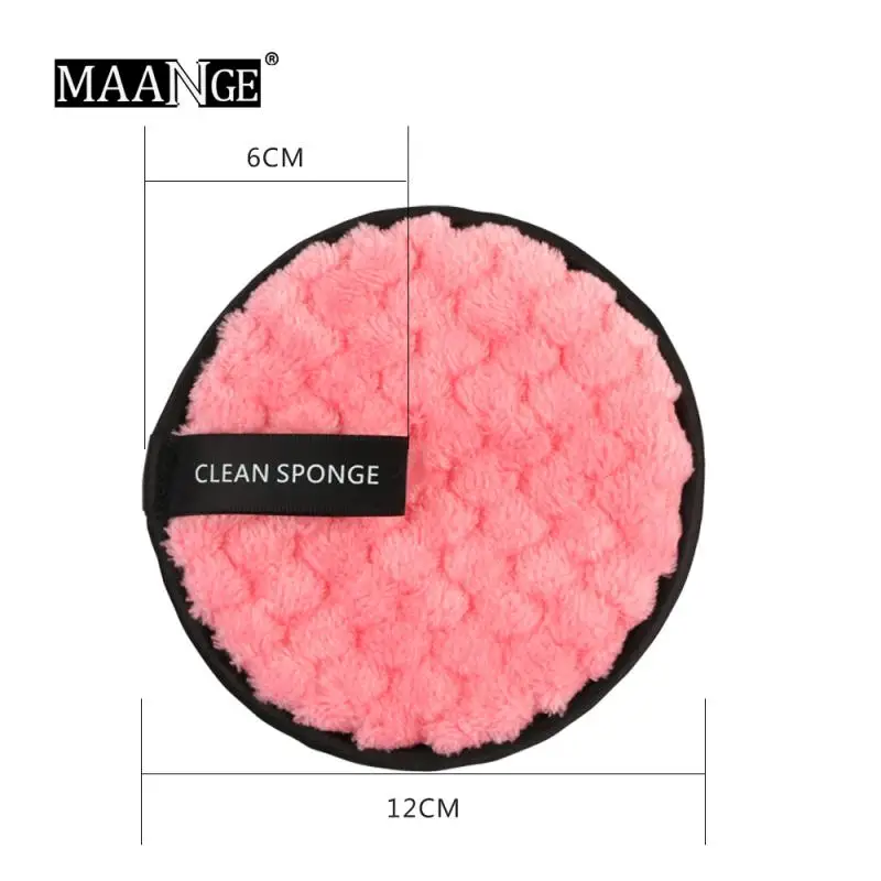 

Double Sided Soft Flannelette Sponge Cosmetic Puff Reusable Facial Face Washing Cleansing Makeup Remover Puff Cosmetic Tool