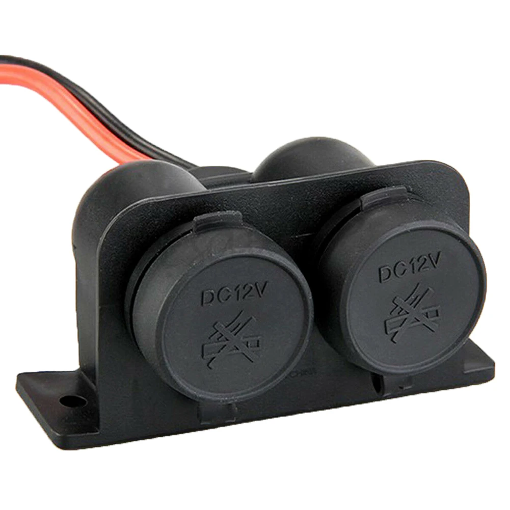 Прикуриватель Socketss с разъемом 12V для 2USB автомобиля Зарядное устройство выход со светодиодной подсветкой для автомобиля, грузовика, водонепроницаемая лодка прикуриватель