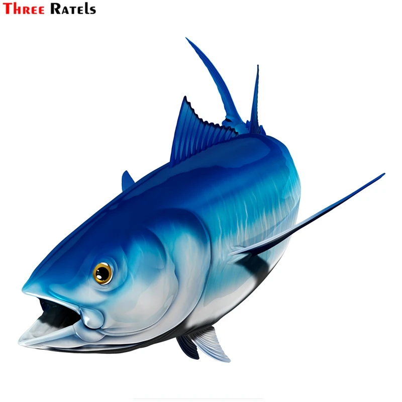 Наклейки Three Ratels FTC 912 Bluefin наклейки на автомобиль с изображением тунца и рыбы 3d