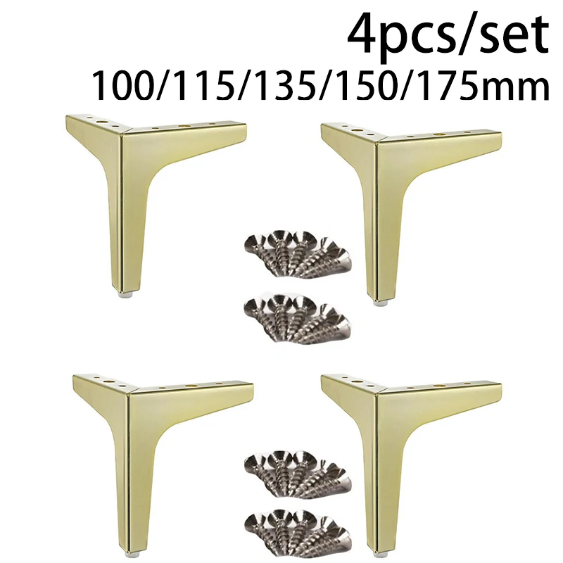 

4pcs Sofa Legs Mounting Screws Preventing Scuffs Scratches Chair Cabinet Closet Hardware Furniture Feet