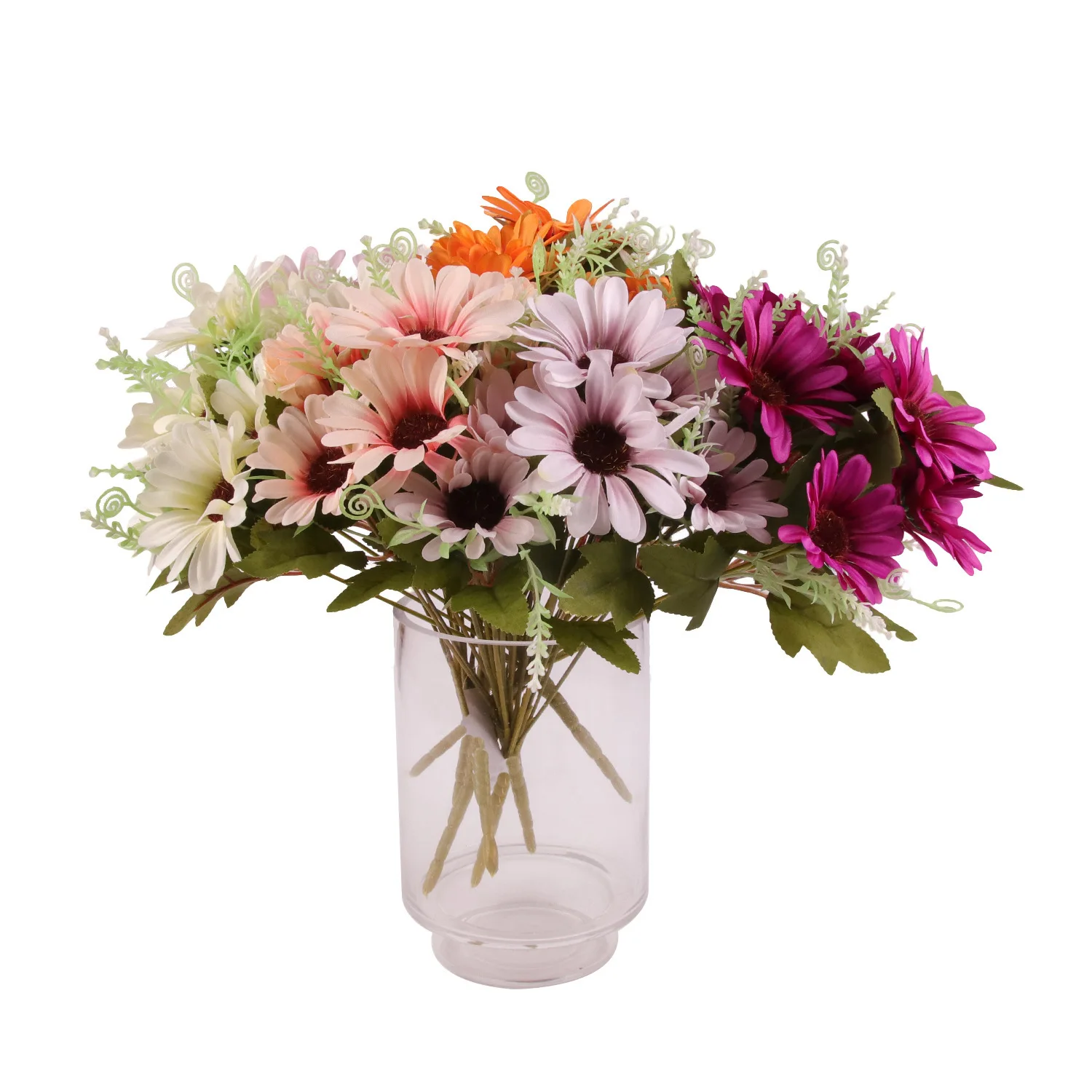 9 big head multicolor rose vase home decoration accessories fake daisy plastic DIY flower Christmas wedding flo | Дом и сад