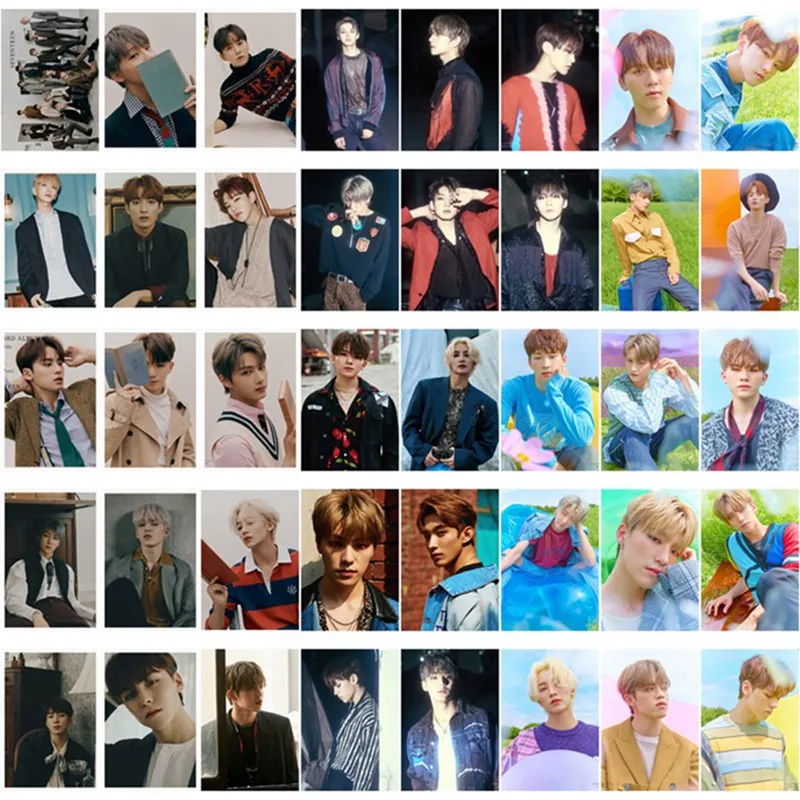 40 шт./компл. KPOP 17 Lomo фото карты ПВХ карты самодельные карты