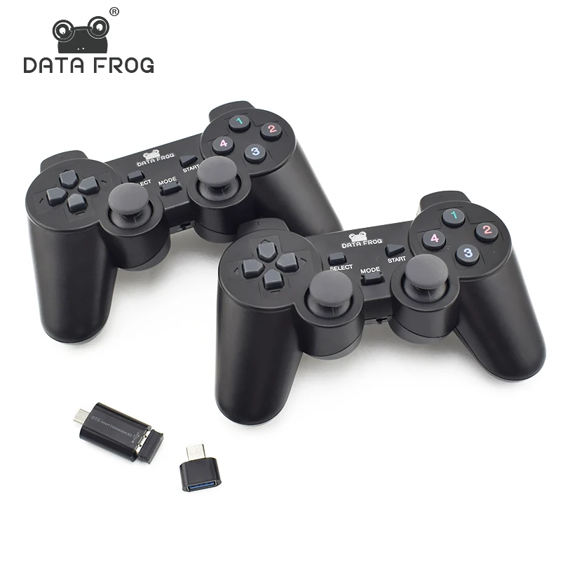 Беспроводной игровой геймпад DATA FROG 2 4 ГГц игрока|Геймпады| |
